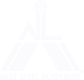 NEXT LEVEL ACADEMIES LOGO TM WHITE